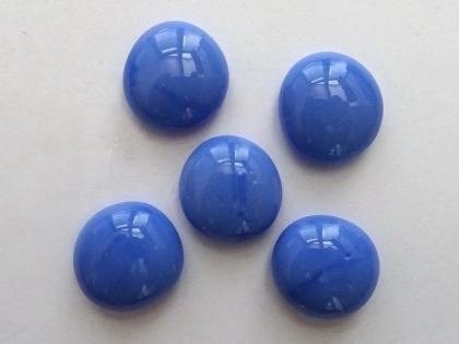Glass Pebbles Blue Opaque 17-20 mm | 1 Kg | Glass Nuggets